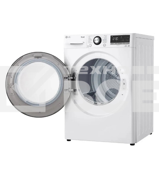 Сушильная машина LG DC90V3V6W белый, 9 кг, сушка - тепловой насос, программ - 14, 60 x 85 x 66 см