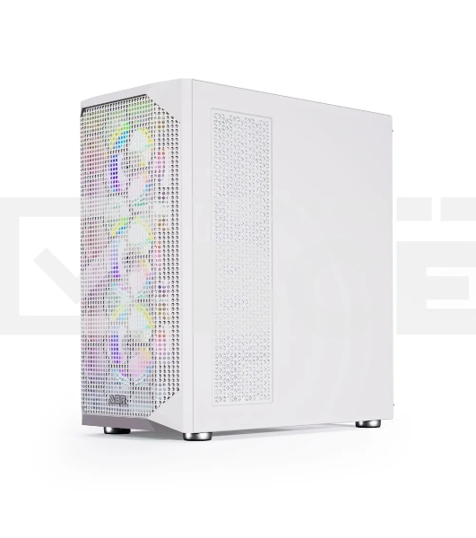 Компьютерный корпус ABR Quantum White  (1*USB Type-C, 2*USB 2.0, HD Audio, 4xRGB Fan, ATX, E-ATX)