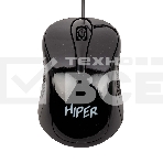 Мышь проводная HIPER HOM-031 черный, 1000 dpi, USB, кнопки - 3, фото 1