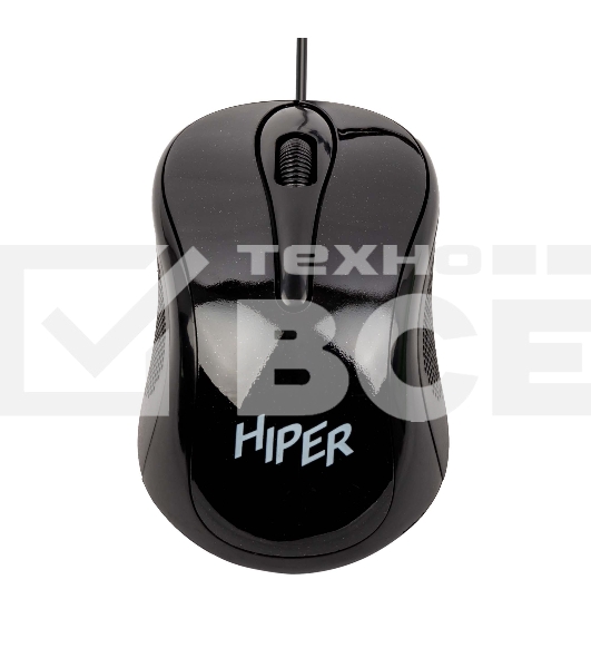 Мышь проводная HIPER HOM-031 черный, 1000 dpi, USB, кнопки - 3