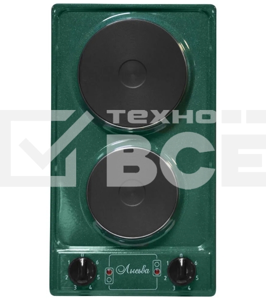 Плита настольная ЛЫСЬВА ЭПБ 21 рябчик малахит, 2,2кВт