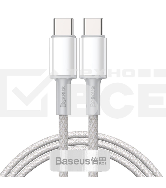 Кабель Baseus High Density 1m белый