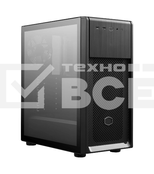 Компьютерный корпус без блока питания Cooler Master Elite 500, 2xUSB3.2, 1x120Fan, w/o PSU, Black, w/o ODD, Window TG left panel, ATX