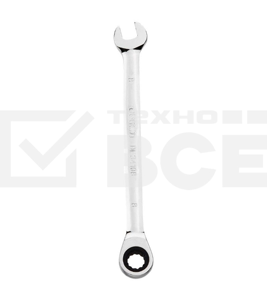 Набор комбинированных ключей с трещоткой 8 шт Deli DL140108T Спецификация: 8,10,12,13,14,15,17,19мм. Сталь 40 Cr. Трещетка 50BV30 72Т.