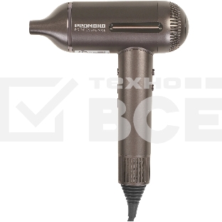 Фен Redmond HD1700 серый/коричневый, 1500 Вт, ионизация
