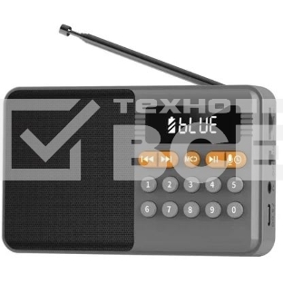 Радиоприемник PERFEO (PF_D0576) ТУРИСТ, серый