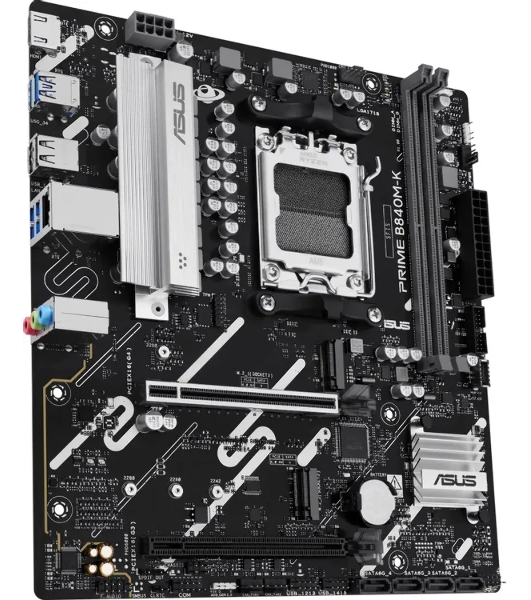 Материнская плата Asus PRIME B840M-K Socket AM5 AMD B840 2xDDR5 mATX AC`97 8ch(7.1) 2.5Gg RAID+HDMI