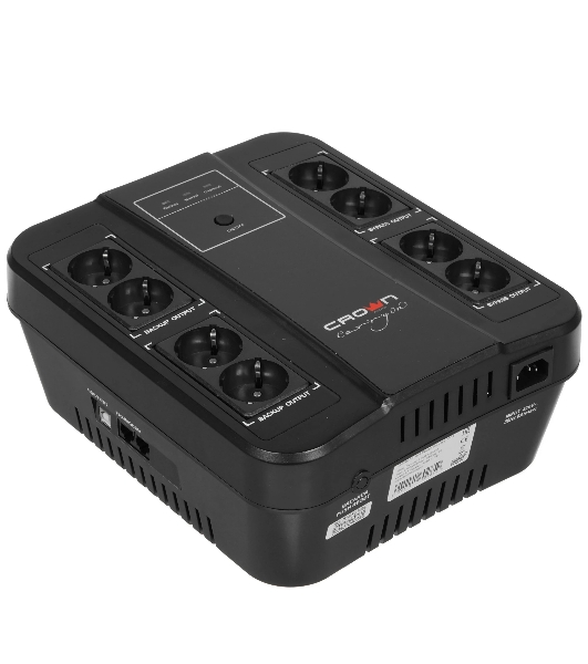 Источник бесперебойного питания CMUS-275 EURO SMART/850 ВА/480 Вт/8 х CEE 7 (евророзетка)