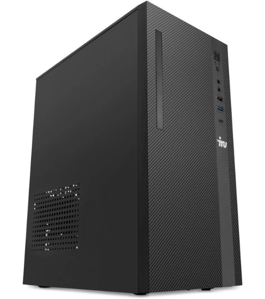 Компьютер IRU Planio 310H6SC MT i3 14100F (3.4) 16Gb SSD512Gb GT610 2Gb Windows 11 Pro GbitEth 230W черный (2153498)