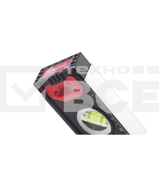 Уровень алюминиевый Matrix, усиленный, фрезерованный, 3 глазка, 2 комп. рукоятки, 1200 мм