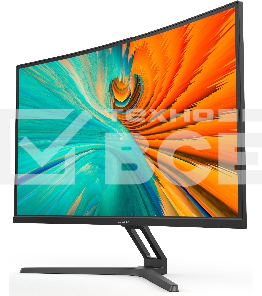 Монитор Digma Overdrive 27A510Q 27' VA 2560x1440, 165 Гц, 1 мс, 16:9, 300 кд/м2, 2xHDMI, 2xDP, изогнутый, черный