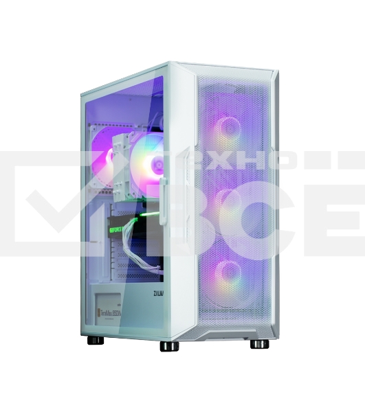 Компьютерный корпус ZALMAN I3 NEO ARGB WHITE, ATX, WHITE, FRONT MESH, WINDOW, 2x3.5