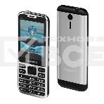 Мобильный телефон Maxvi X10 серебристый металлик, фото 1