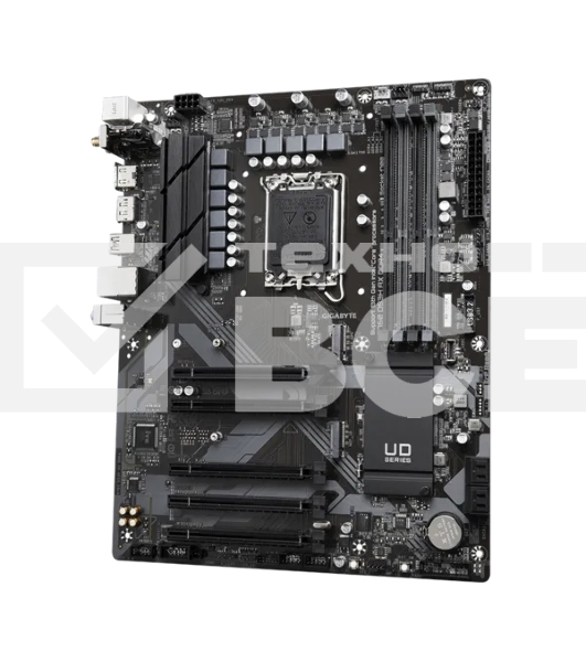 Материнская плата Gigabyte B760 DS3H AX DDR4, LGA 1700, Intel B760, 4xDDR4, 4xSATA, 2xM.2, 1xPCIe 4.0 x16, 4xPCIe 3.0 x1, 1xHDMI, 1xDP, 1x 1Gb LAN, 4xUSB-A 2.0, 1xUSB-A 3.2 Gen 2, 1xUSB-C 3.2 Gen 2, 3x3.5 мм, 7.1, ATX.