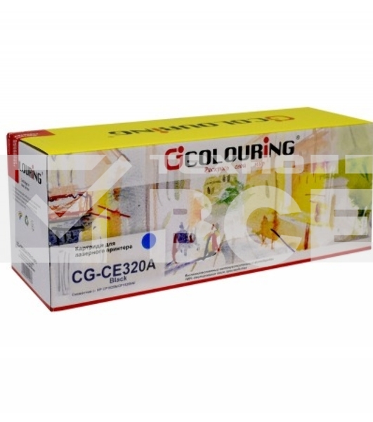 Картридж лазерный Colouring CG-CE320A Black (2000 стр.) для принтеров HP LJ CP1525N/CP1525NW/CM1415/1415fnw