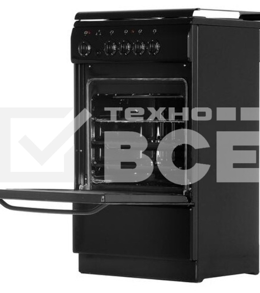 Электрическая плита De Luxe 5004.13э(кр) 001 черный