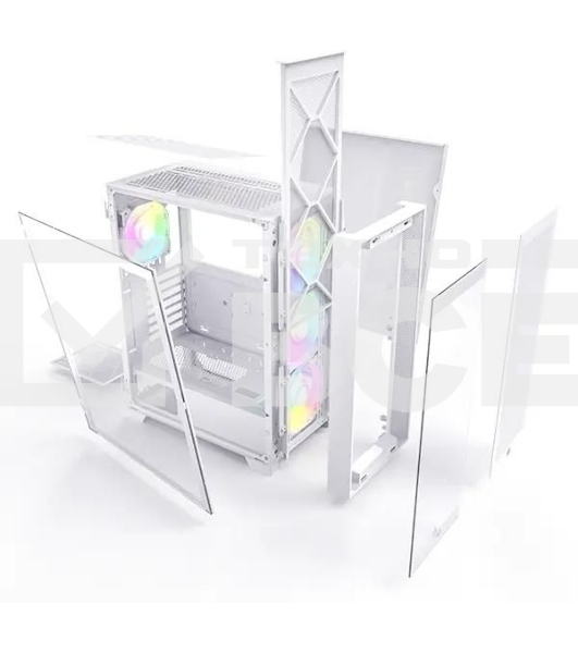 Компьютерный корпус Montech AIR 1000 PREMIUM белый без БП ATX 1x120мм 3x140мм 2xUSB3.0 1xUSB3.1 audio bott PSU