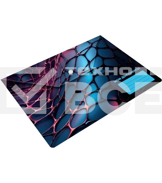 Конверт на кнопке Silwerhof Web A4 пластик 0.25мм