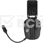 Наушники с микрофоном Оклик HS-L750G черный 1.5м накладные  оголовье, фото2