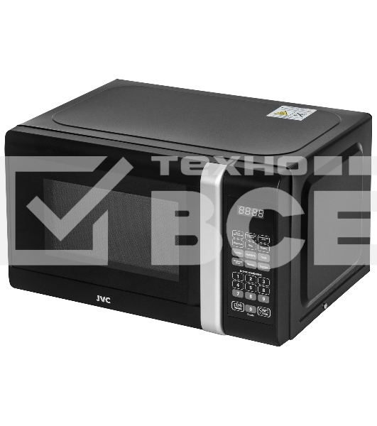 Микроволновая печь JVC JK-MW381S черный, 20 л, 700 Вт, переключатели - сенсор