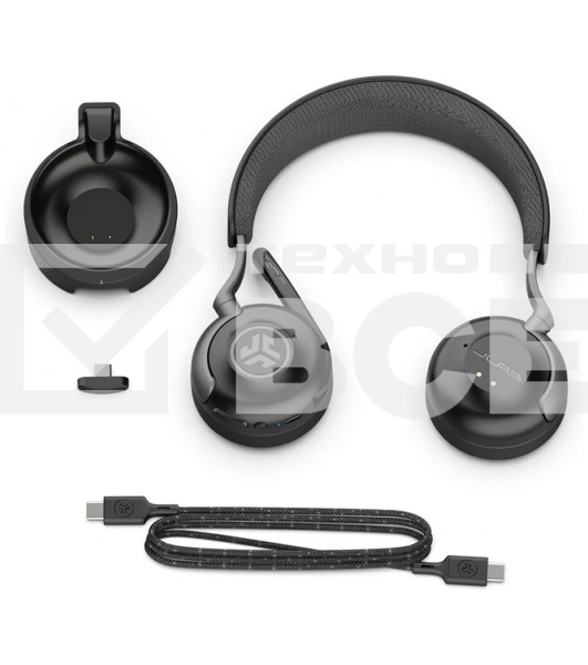 Беспроводная гарнитура Jlab Epic Work ANC Wireless Duo with Stand,Link USB- C (PN:HBEPICWORKRBLK63)