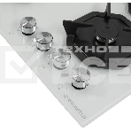 Газовая варочная панель Maunfeld EGHG.64.2CW/G белый, фото9