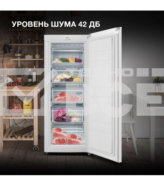 Морозильная камера Hyundai CU2005, белый, 157л, 5 ящиков