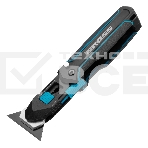 Нож-скребок складной Gross 78891, 19 мм, сменное лезвие, SK2, 5 запас. лезвий, алюмин. корпус, клипса, фото10