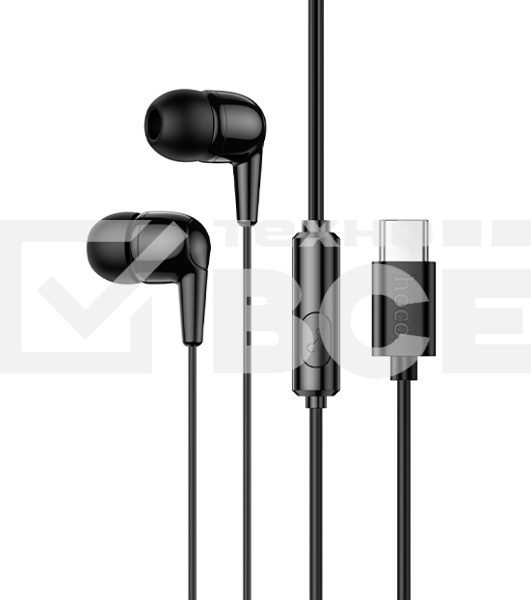 Проводные наушники Hoco M97a черный, внутриканальные