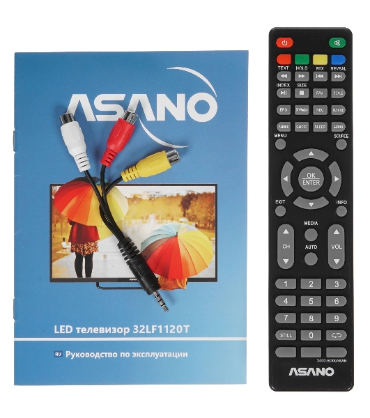 Телевизор Asano 32LF1120T, 32', черный LED 1920x1080 FHD, 60Hz, noOS