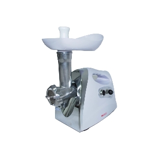 Мясорубка электрическая Kelli KL-5004 белый, 2600 Вт, 2 кг/мин, реверс, защита от перегрузки, насадки - 5