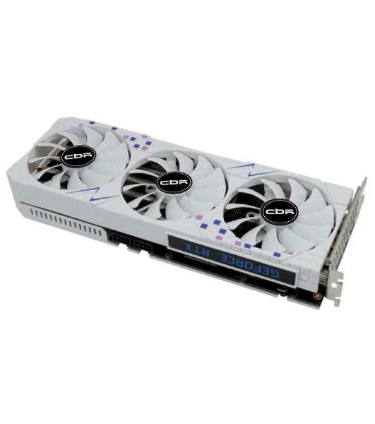 Видеокарта CBR GeForce RTX 3070 Ti, 8 GB GDDR6X, 256 bit, 3xDisplayPort, HDMI, GPU 1770 MHz