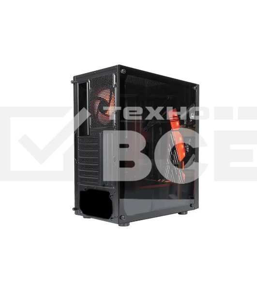 Компьютерный корпус ATX Eurocase A39 ARGb черный без БП закаленное стекло USB 3.0