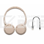 Гарнитура SONY WH-CH520CZ BEIGE Bluetooth, фото2