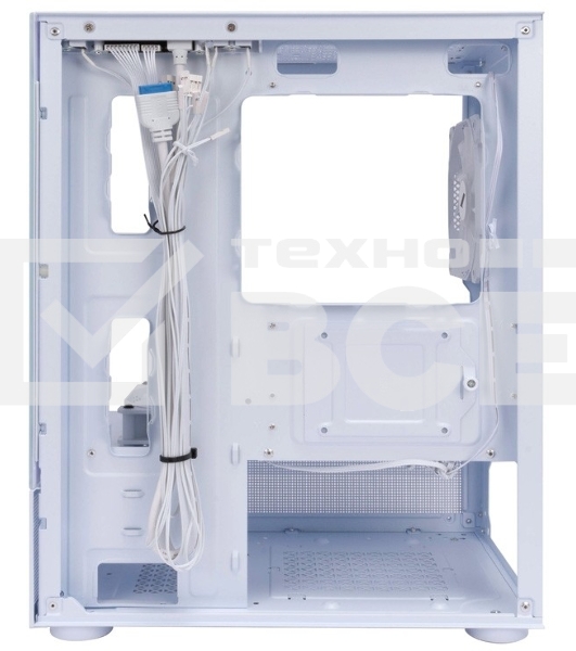 Компьютерный корпус 1STPLAYER MIKU Mi2-A White / mATX / 3x120mm LED fans / Mi2-A-WH-2F1R-W-1F1-W