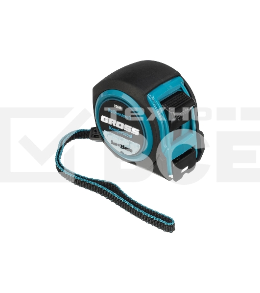 Рулетка Gross Komfortabel, 5 м х 25 мм, обрезиненный корпус