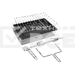 Мини-печь BQ EO1002B Steel-Black. Мощность 1600 Вт, Объем 30 л, Конвекция, 5 режимов работы, Таймер до 60 мин, фото11