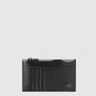 Чехол для кредитных карт Piquadro Blue Square PP6561B3R/N, натур.кожа, черный