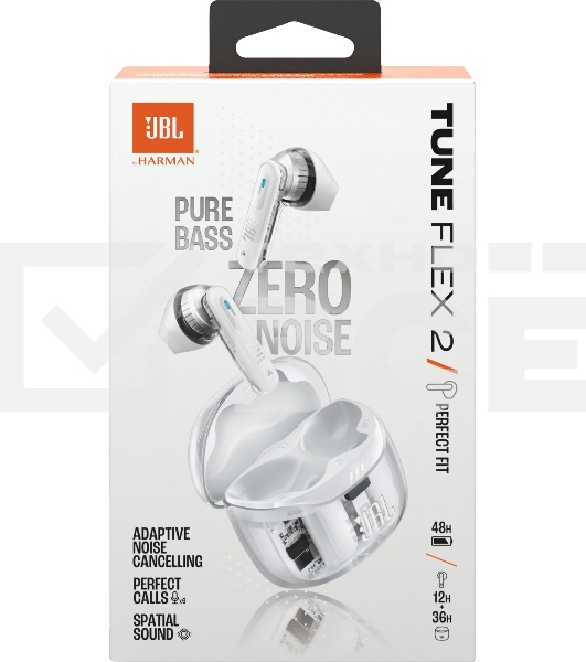 Наушники JBL Tune Flex 2 призрачно-белый