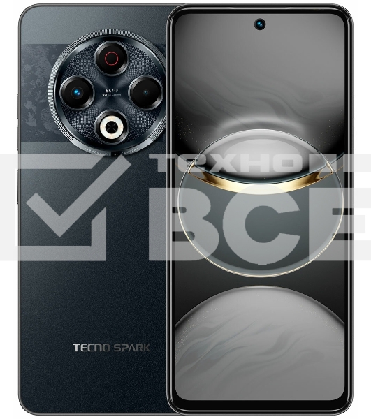 Смартфон Tecno SPARK 30, 8/128Gb, черный