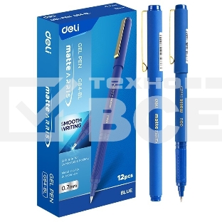 Ручка гелевая Deli Arris Matte EG84-BL синий d=0.7мм син. черн. 1стерж.