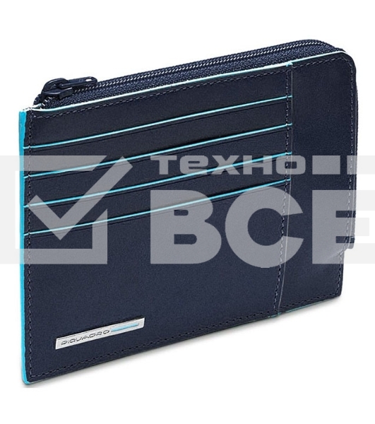 Чехол для кредитных карт Piquadro Blue Square PU1243B2R/BLU2 синий натур.кожа