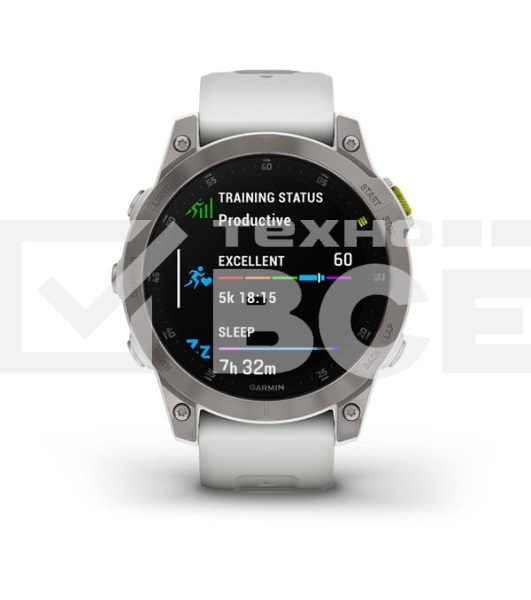 Смарт-часы Garmin Epix (Gen 2) Sapphire титановый белый 47мм