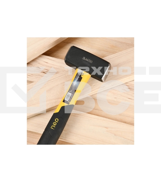 Кувалда Deli DL447010 1000 гр Фибергласовая рукоять.