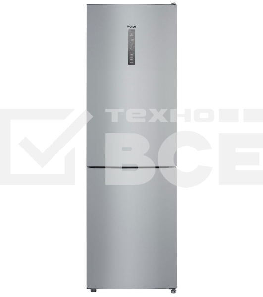 Холодильник Haier CEF535ASD серебристый двухкамерный, 241/105л, морозилка снизу, No Frost