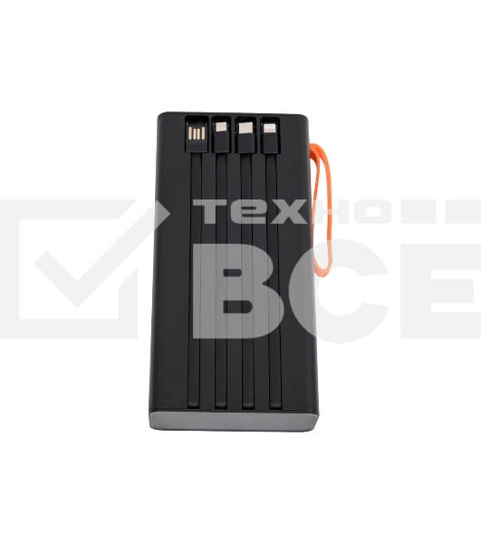 Портативный аккумулятор More choice (4620202550576) PB22-30 с кабелем 2USB 2.1A - 30000mAh черный