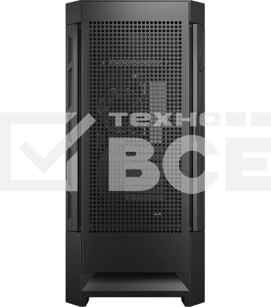Компьютерный корпус Cougar Airface, 1x120мм Fan, без БП, черный, ATX