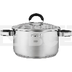 Кастрюля Rondell Brando RDS-1805 5.1 л. d=24 см (с крышкой) сталь, фото 1