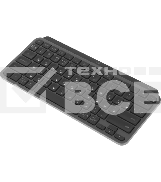 Клавиатура беспроводная Logitech MX Keys Mini темно-серый USB BT/Radio LED (920-010617)