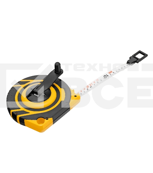 Рулетка геодезическая Denzel 20 м х 15 мм, закрытый корпус, фиберглассовая лента